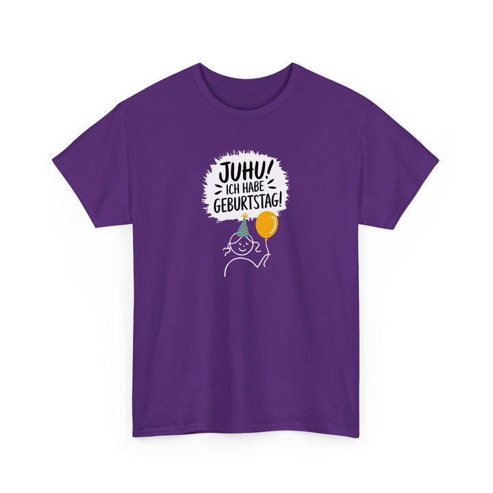 Juhu Ich Habe Geburtstag T-Shirt-FaceeCo