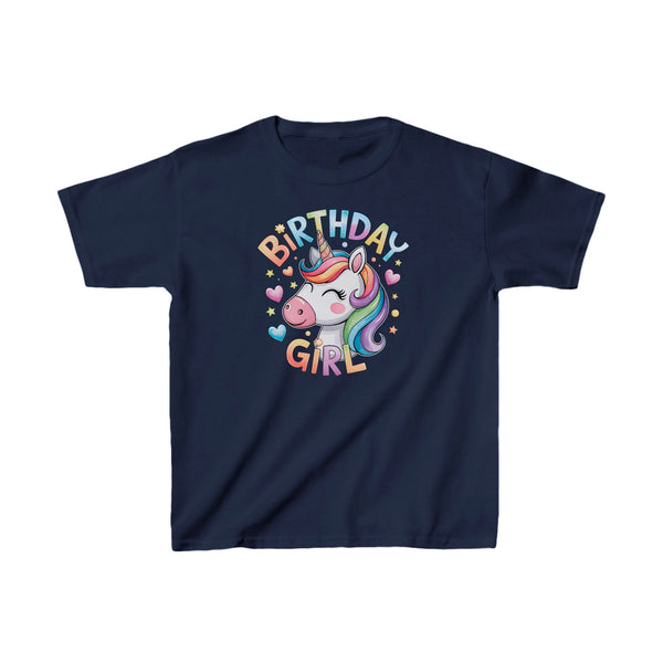 "Birthday Girl" Einhorn Shirt – Süßes Einhorn Geburtstagsshirt für Mädchen-FaceeCo