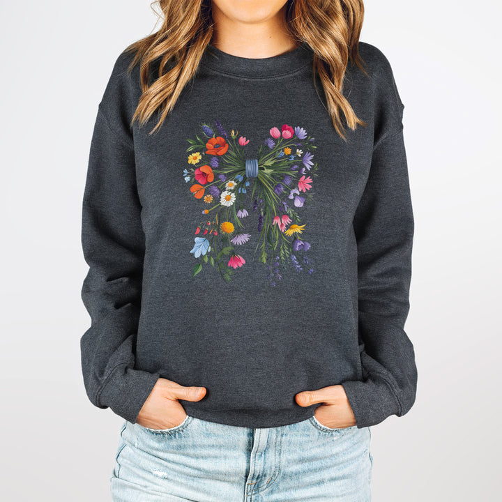 Niedlicher & gemütlicher Pullover mit Schleife aus Wildblumen – Perfekt für den romantischen Look!-FaceeCo