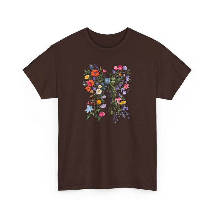 Wildblumen-Schleifen Shirt im Coquette-Stil – Verspielt & romantisch-FaceeCo