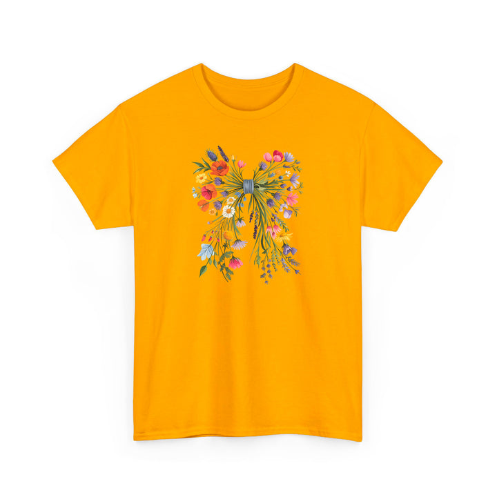 Wildblumen-Schleifen Shirt im Coquette-Stil – Verspielt & romantisch-FaceeCo