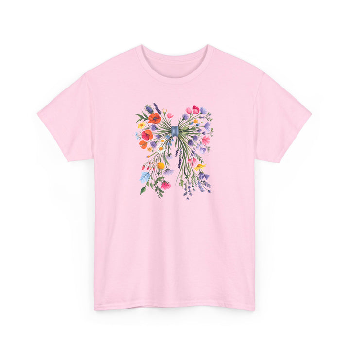 Wildblumen-Schleifen Shirt im Coquette-Stil – Verspielt & romantisch-FaceeCo