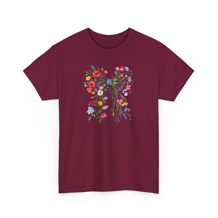 Wildblumen-Schleifen Shirt im Coquette-Stil – Verspielt & romantisch-FaceeCo
