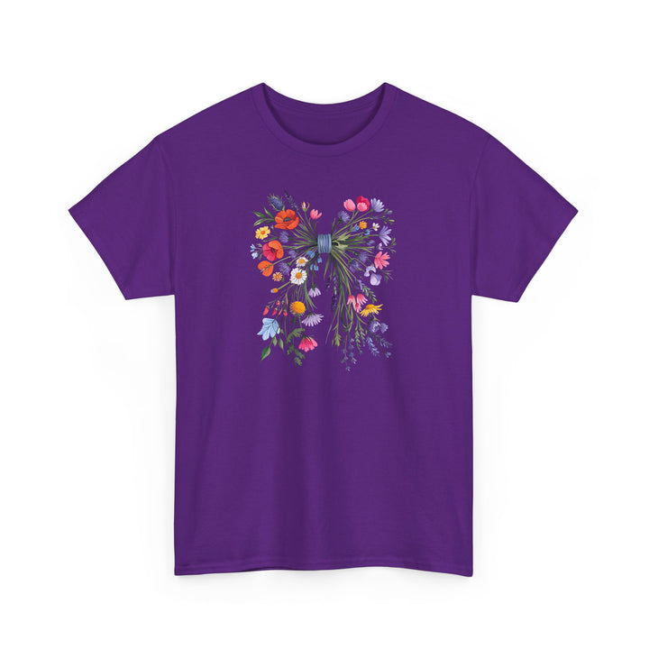 Wildblumen-Schleifen Shirt im Coquette-Stil – Verspielt & romantisch-FaceeCo