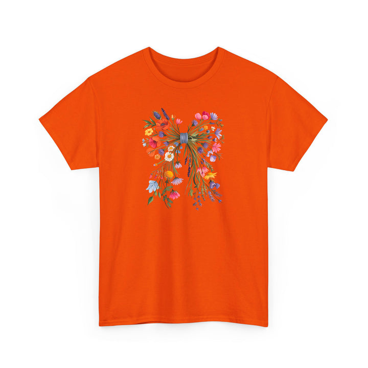 Wildblumen-Schleifen Shirt im Coquette-Stil – Verspielt & romantisch-FaceeCo