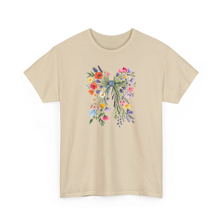 Wildblumen-Schleifen Shirt im Coquette-Stil – Verspielt & romantisch-FaceeCo