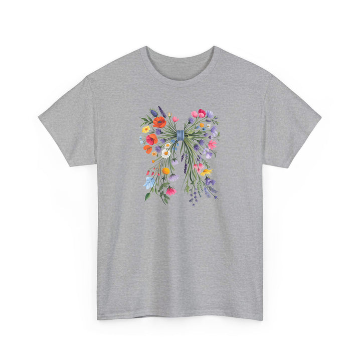 Wildblumen-Schleifen Shirt im Coquette-Stil – Verspielt & romantisch-FaceeCo
