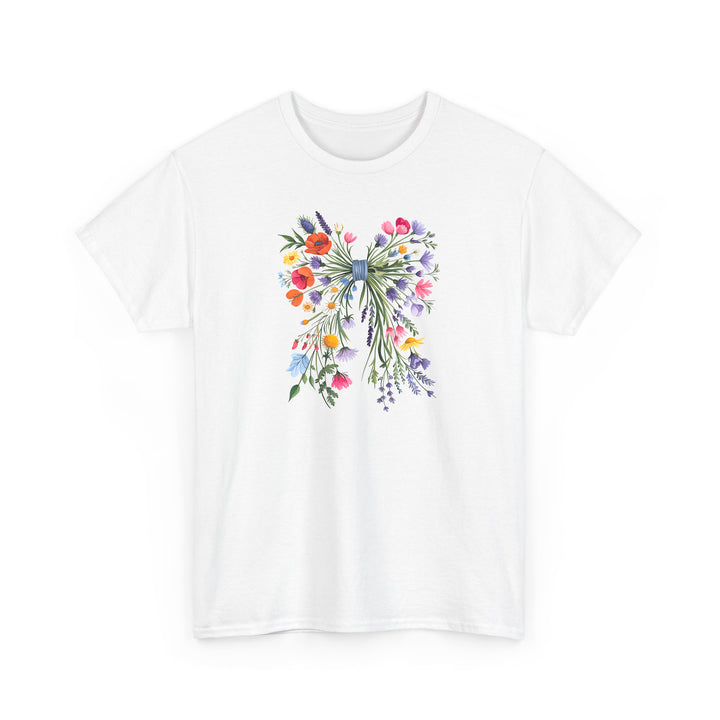 Wildblumen-Schleifen Shirt im Coquette-Stil – Verspielt & romantisch-FaceeCo