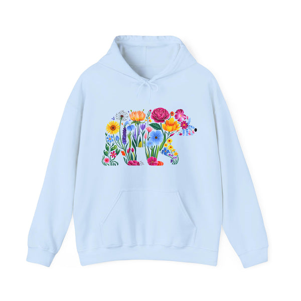 Wildblumen-Bär Hoodie – Naturverbunden & stilvoll-FaceeCo