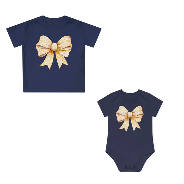 Coquette Schleifen Baby Body oder Baby T-Shirt aus Bio-Baumwolle – Premium Qualität-FaceeCo