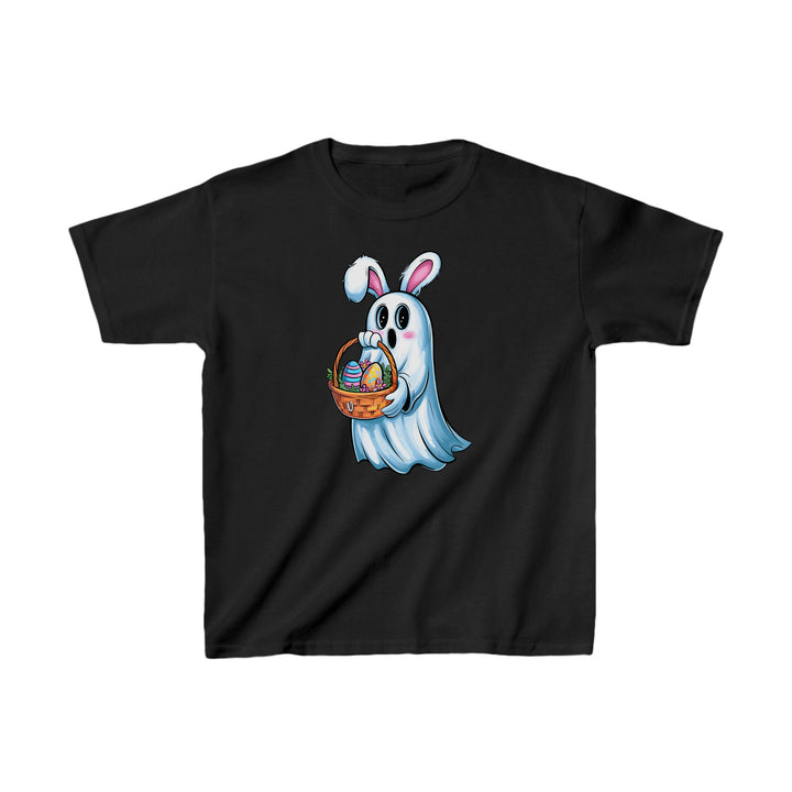 Süßes Geister-Shirt mit Hasenohren für Kinder – Halloween Shirt für Mädchen und Jungen-FaceeCo