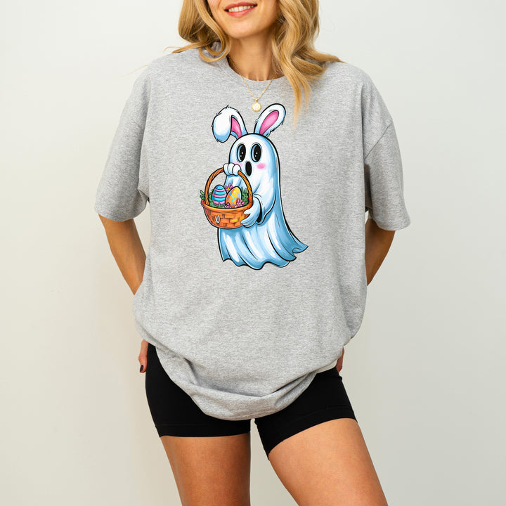 Lustiger Geist mit Hasenohren Shirt – Perfekt für Ostern & Halloween!-FaceeCo