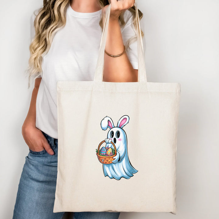 Oster-Geisterhase Tragetasche – Süße Bunny Tote Bag für Ostern & Halloween-FaceeCo