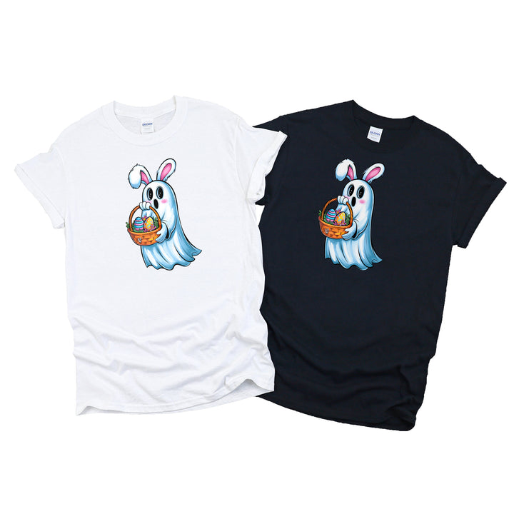 Lustiger Geist mit Hasenohren Shirt – Perfekt für Ostern & Halloween!-FaceeCo