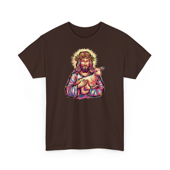 Niedliches Jesus Shirt mit Schaf – Christliches Geschenk für Kinder & Erwachsene-FaceeCo