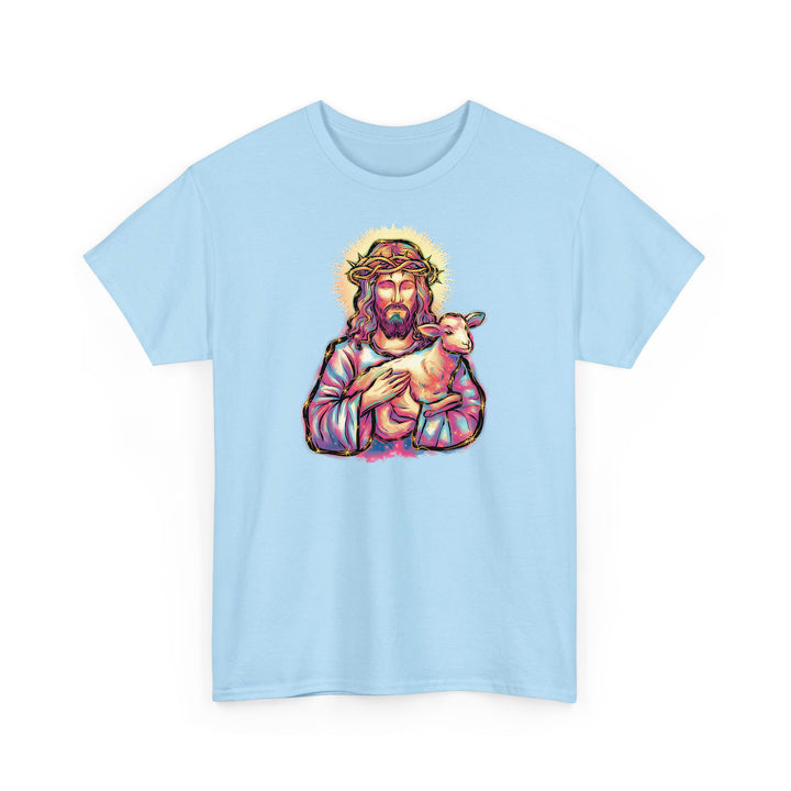 Niedliches Jesus Shirt mit Schaf – Christliches Geschenk für Kinder & Erwachsene-FaceeCo