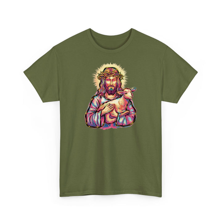 Niedliches Jesus Shirt mit Schaf – Christliches Geschenk für Kinder & Erwachsene-FaceeCo
