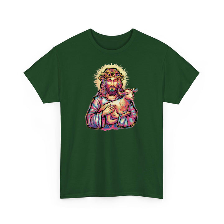 Niedliches Jesus Shirt mit Schaf – Christliches Geschenk für Kinder & Erwachsene-FaceeCo