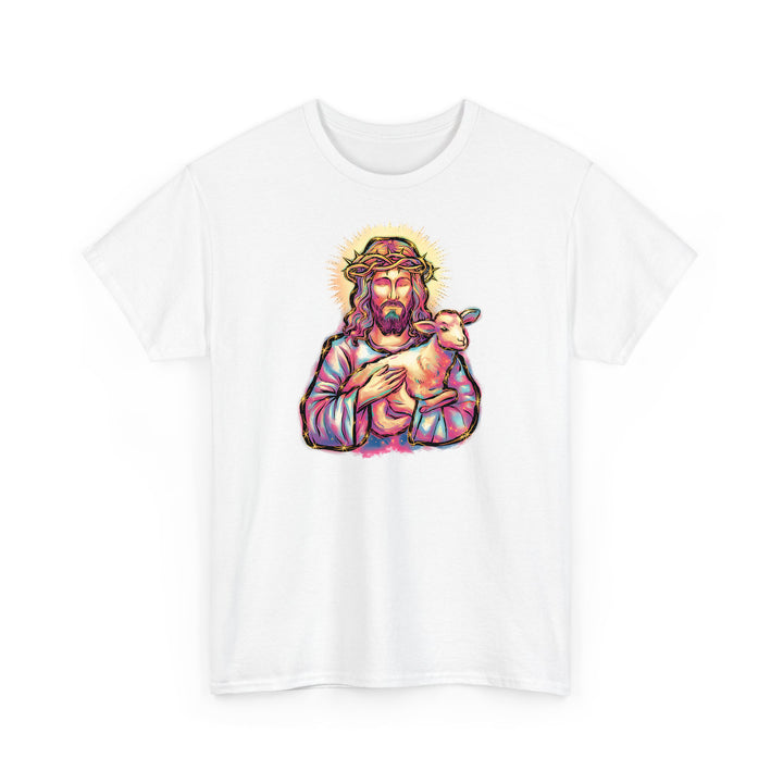 Niedliches Jesus Shirt mit Schaf – Christliches Geschenk für Kinder & Erwachsene-FaceeCo