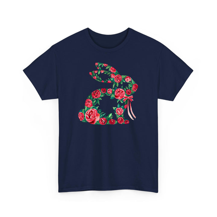 Osterhasen Shirt mit Blumen – Niedliches Hasen Motiv aus Wildblumen ????????-FaceeCo
