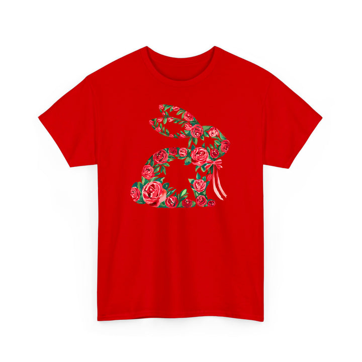 Osterhasen Shirt mit Blumen – Niedliches Hasen Motiv aus Wildblumen ????????-FaceeCo