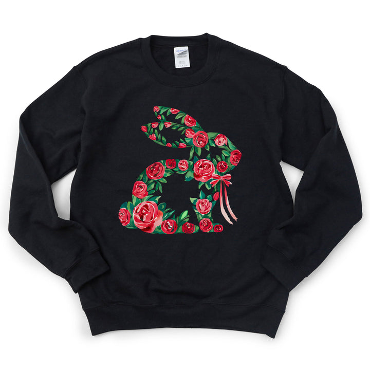 Niedlicher Hasen Pullover – Hase aus Wildblumen-FaceeCo
