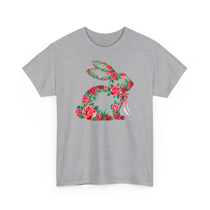 Osterhasen Shirt mit Blumen – Niedliches Hasen Motiv aus Wildblumen ????????-FaceeCo