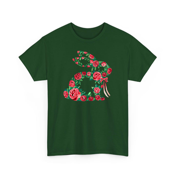 Osterhasen Shirt mit Blumen – Niedliches Hasen Motiv aus Wildblumen ????????-FaceeCo