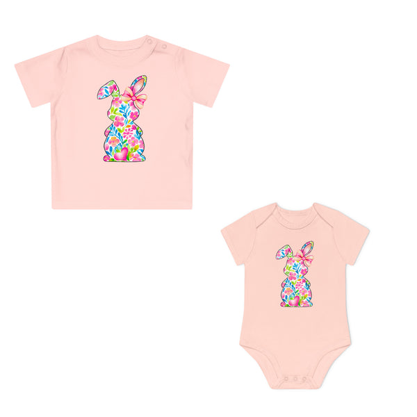 Süßes Häschen Baby Body oder T-Shirt – Premium Bio-Baumwolle-FaceeCo