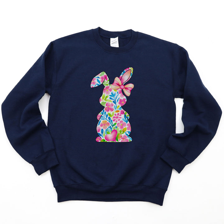 Kuscheliger Pullover mit Wildblumen-Hasen – Süß & gemütlich-FaceeCo