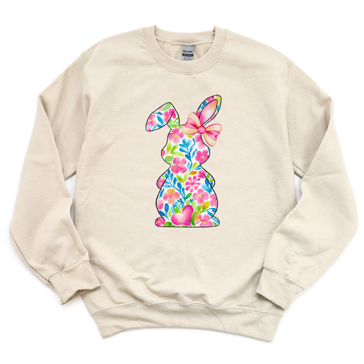 Kuscheliger Pullover mit Wildblumen-Hasen – Süß & gemütlich-FaceeCo