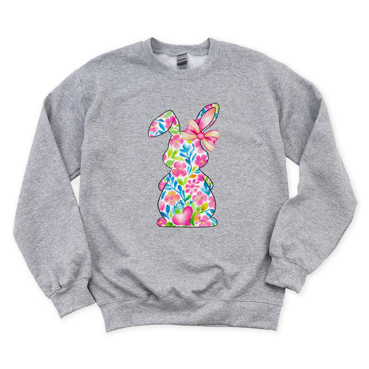 Kuscheliger Pullover mit Wildblumen-Hasen – Süß & gemütlich-FaceeCo
