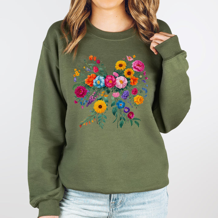 Kuscheliger Coquette-Pullover mit Wildblumen-Schleife – Romantisch & verspielt-FaceeCo