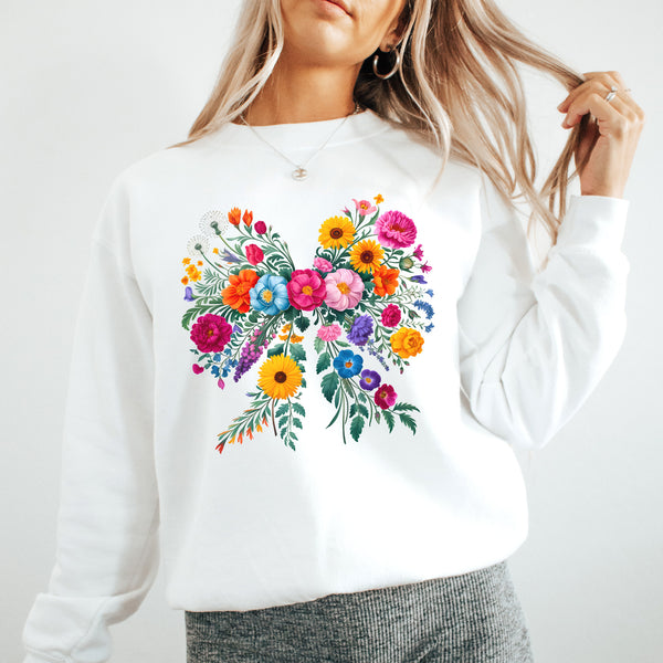 Kuscheliger Coquette-Pullover mit Wildblumen-Schleife – Romantisch & verspielt-FaceeCo