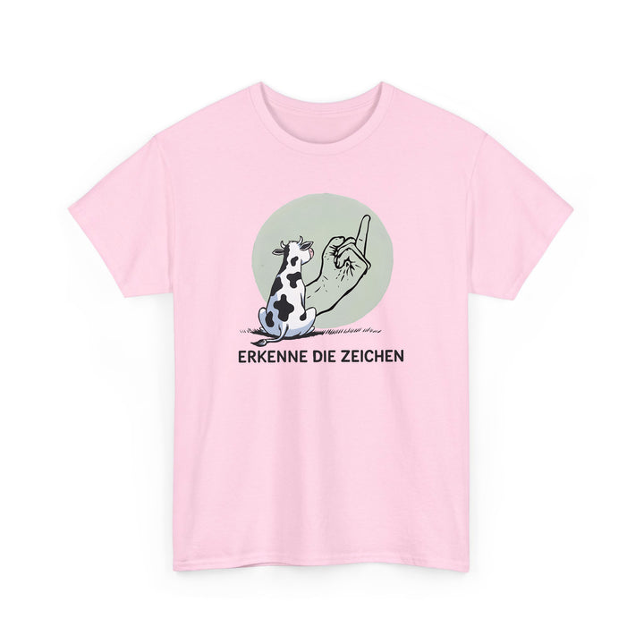 Erkenne die Zeichen – Lustiges Shirt mit Kuh-Motiv-FaceeCo