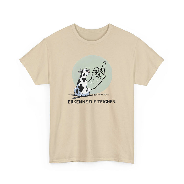Erkenne die Zeichen – Lustiges Shirt mit Kuh-Motiv-FaceeCo