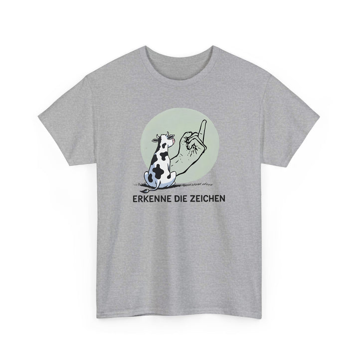Erkenne die Zeichen – Lustiges Shirt mit Kuh-Motiv-FaceeCo