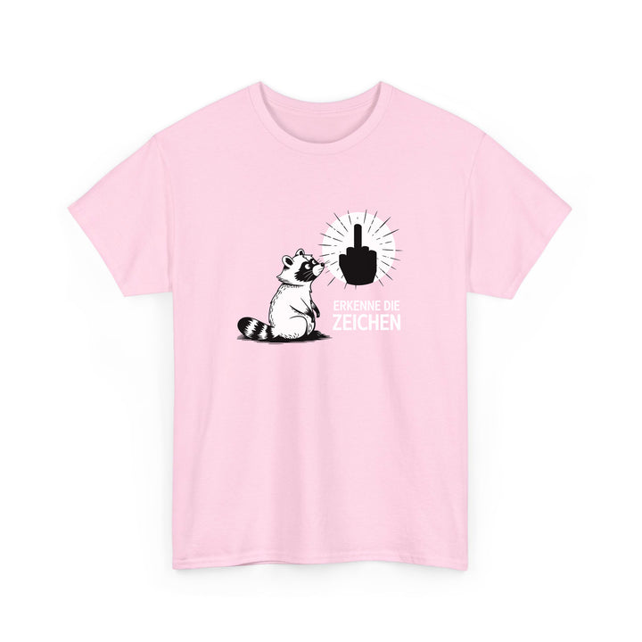 Erkenne die Zeichen T-Shirt für Männer & Frauen – Lustiges Waschbär Shirt mit Spruch-FaceeCo