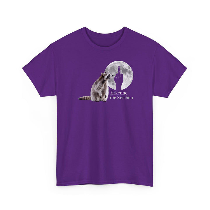 Erkenne die Zeichen Waschbär T-Shirt – Lustiges Shirt mit Waschbär-Motiv-FaceeCo