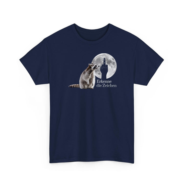Erkenne die Zeichen Waschbär T-Shirt – Lustiges Shirt mit Waschbär-Motiv-FaceeCo