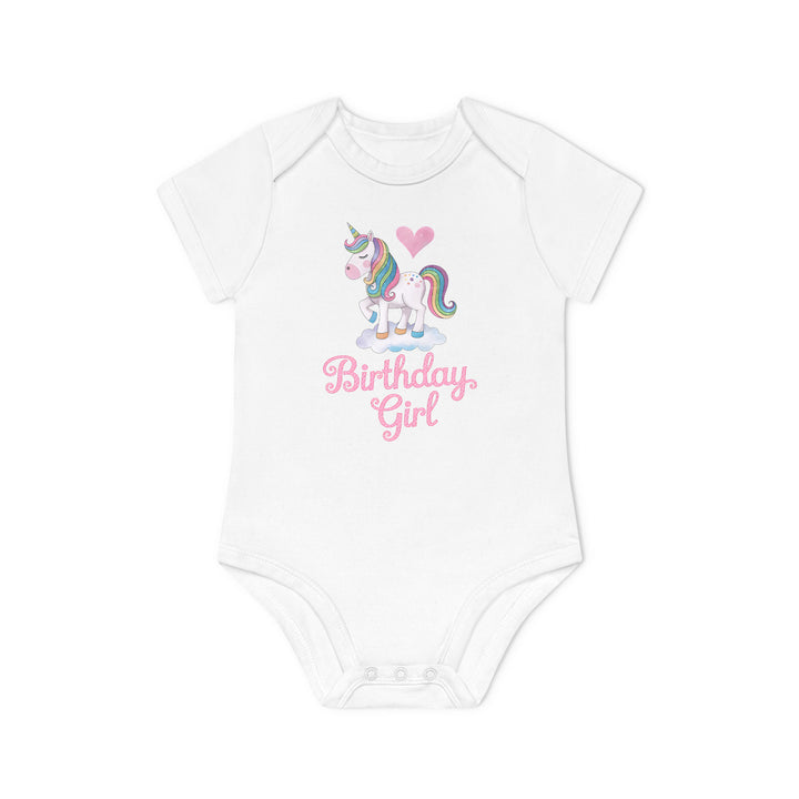 Süßes Einhorn Baby Body oder T-Shirt – 1. Geburtstag – Premium Bio-Baumwolle-FaceeCo