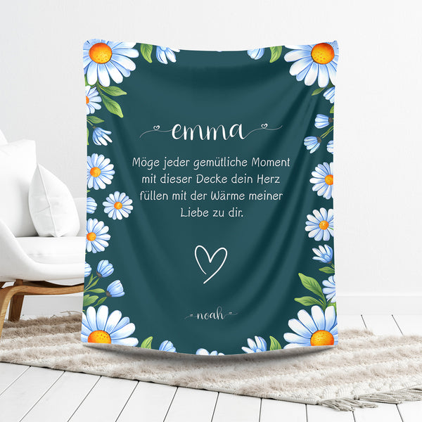 Kuscheldecke mit Namen – Einzigartig & Gemütlich-FaceeCo