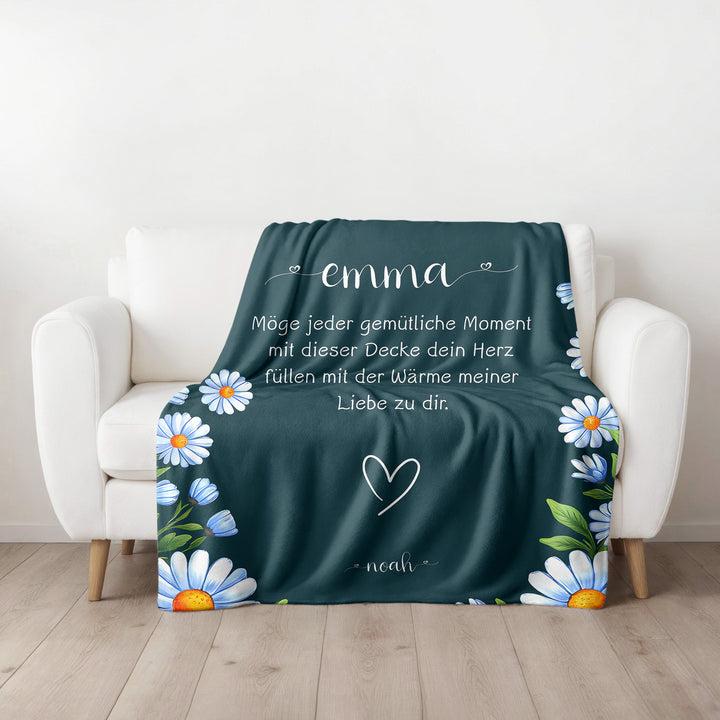 Kuscheldecke mit Namen – Einzigartig & Gemütlich-FaceeCo