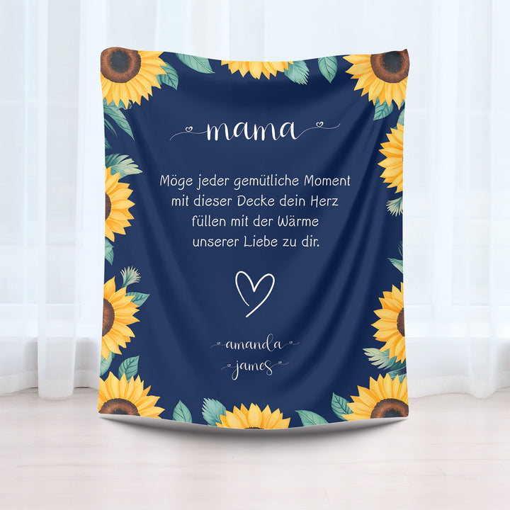 Personalisierte Decke für Mama – Ein Geschenk voller Wärme-FaceeCo