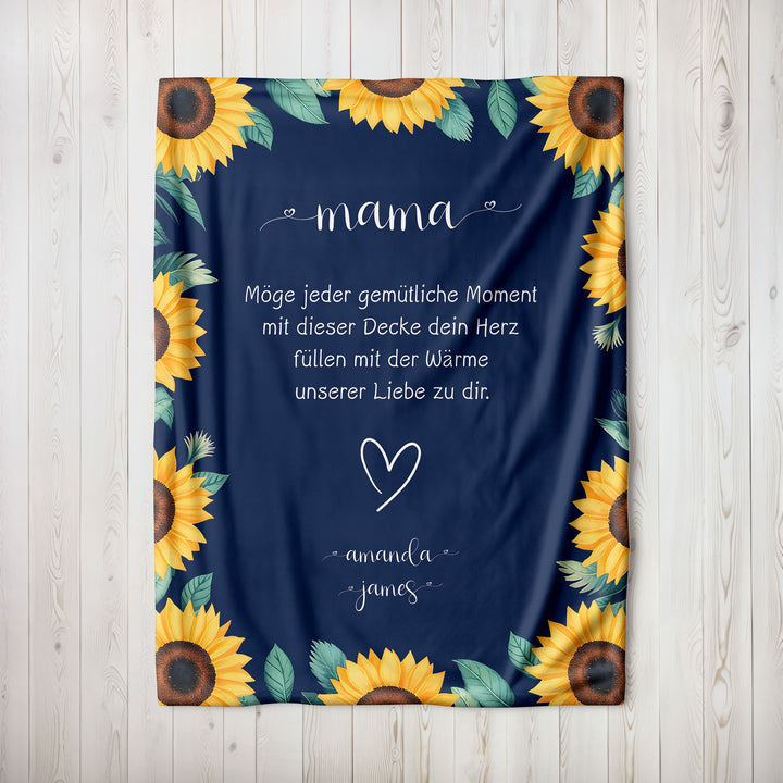 Personalisierte Decke für Mama – Ein Geschenk voller Wärme-FaceeCo