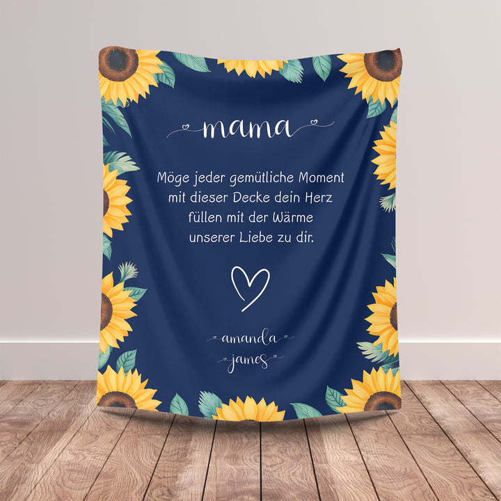 Personalisierte Decke für Mama – Ein Geschenk voller Wärme-FaceeCo