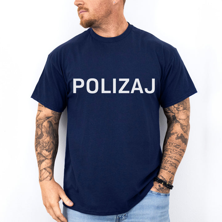 POLIZAJ Das lustige Polizei T-Shirt mit Augenzwinkern-FaceeCo