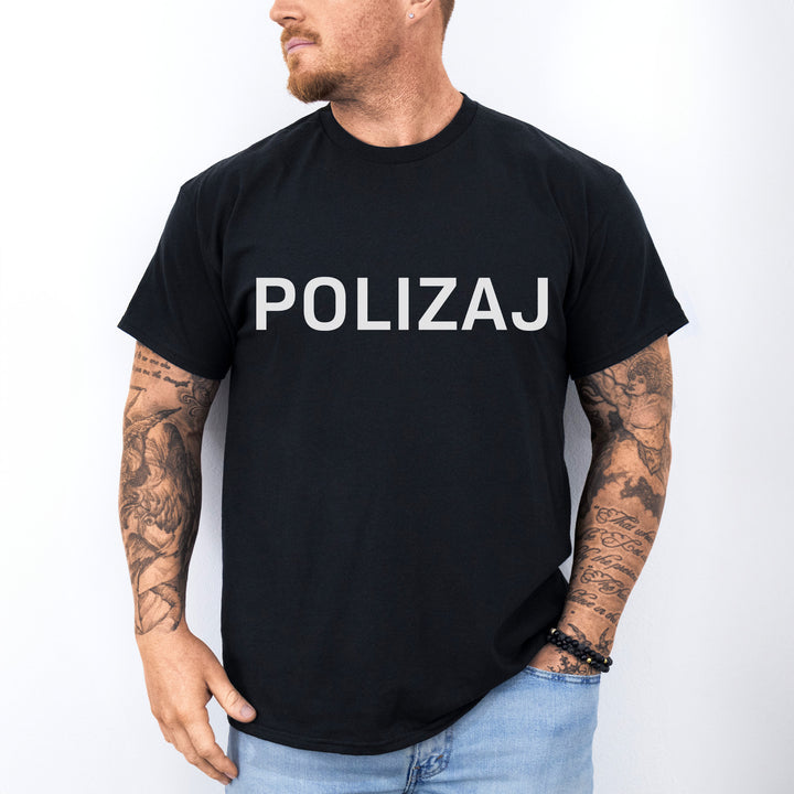 POLIZAJ Das lustige Polizei T-Shirt mit Augenzwinkern-FaceeCo