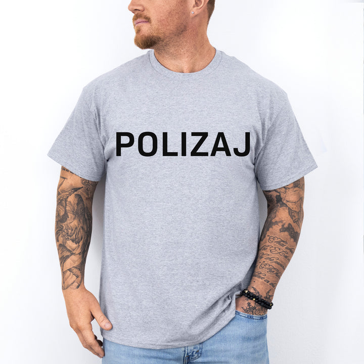 POLIZAJ Das lustige Polizei T-Shirt mit Augenzwinkern-FaceeCo