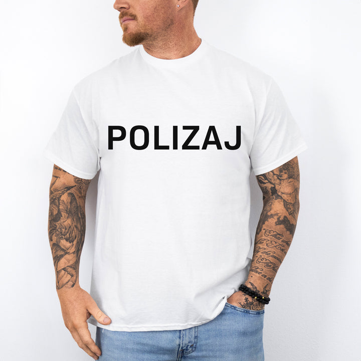 POLIZAJ Das lustige Polizei T-Shirt mit Augenzwinkern-FaceeCo